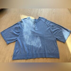 Banana Republic Blue merino wool s/s Crew Neck Sweater